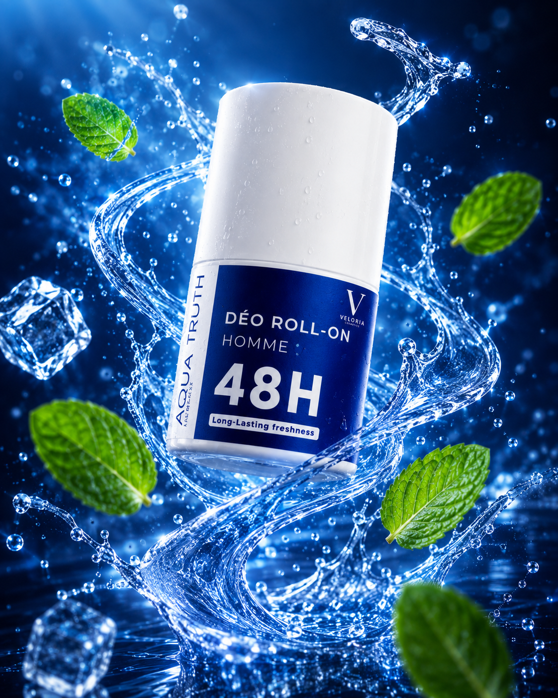 Déo Roll-On Homme 48H - Aqua Truth
