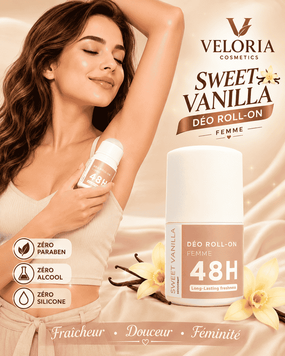 Déo Roll-On Femme 48H Sweet Vanilla