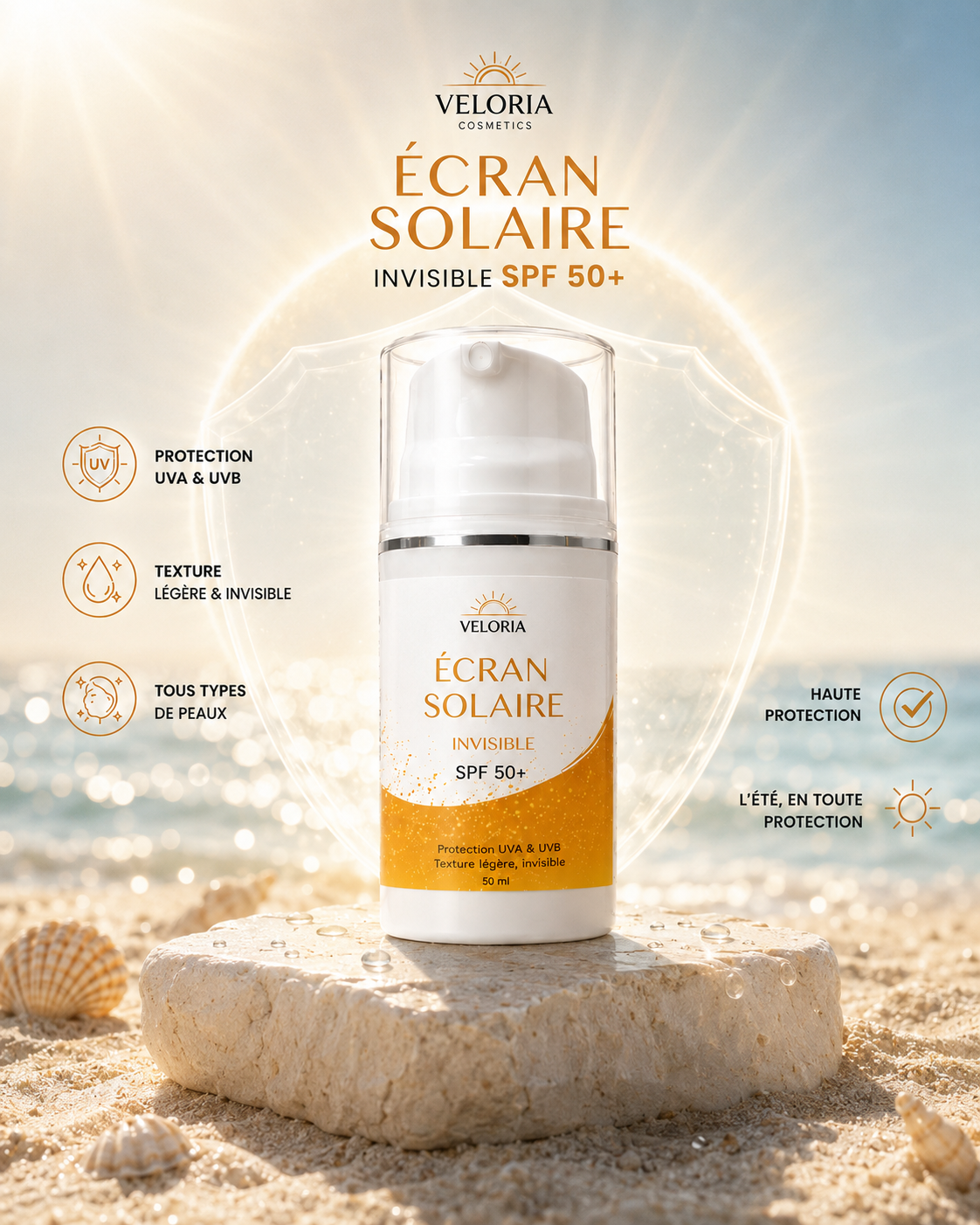 Écran Solaire Invisible SPF 50+ - Standard / SPF 50+